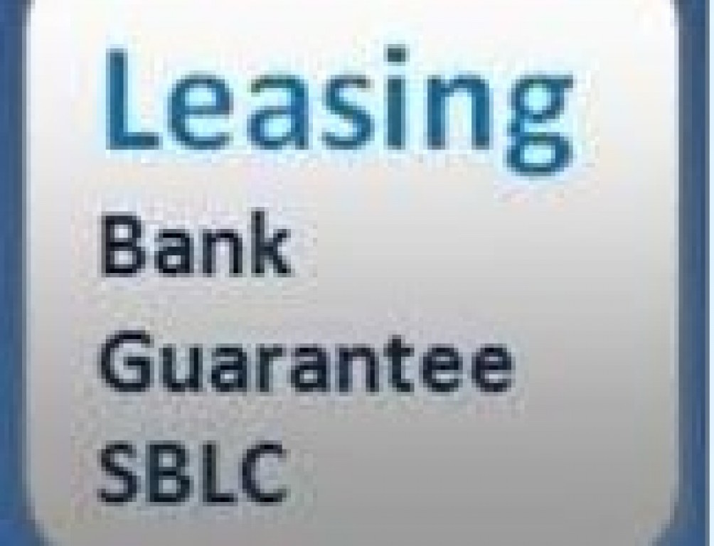 Offering lease. Guarantees SBLC. Bank guarantee