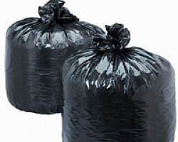 green garbage bags