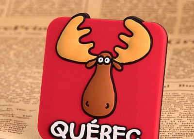 Québec Elk 3D PVC magnet