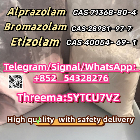 high purity CAS 28981 -97-7 Alprazolam CAS 71368-80-4 WhatsApp:+852 54328276 Bromazolam