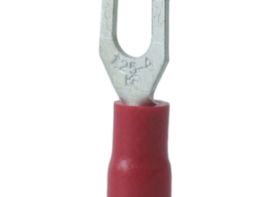 VINYL-INSULATED SINGLE CRIMP FLANGE SPADE TERMINALS