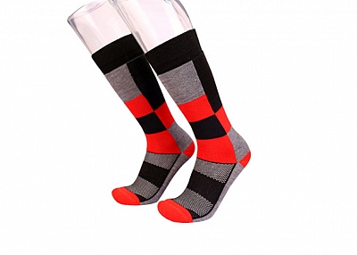 Performance cotton wool ski socks