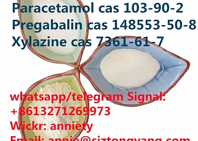 whatsapp: +8615383992253 Paracetamol cas 103-90-2 Pregabalin cas 148553-50-8 Xylazine cas 7361-61-7