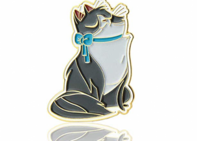 Grey Cat Lapel Pin