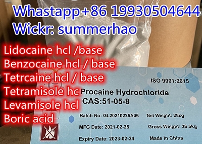 Procaine Hydrochloride suppier in China (+8619930504644 whatsup) wickr:Summerhao