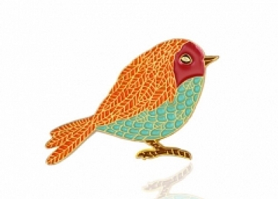 Colorful Bird Enamel Pins