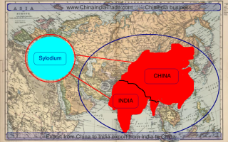 China –  India business (Sylodium, import and export)