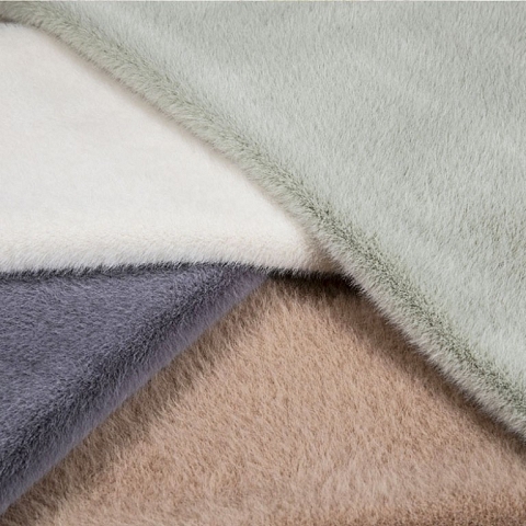 Apricot marten mink faux fur fabrics