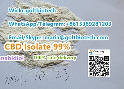 100% safe delivery Cannabidiol isolate 99% powder wholesalers Wickr:goltbiotech