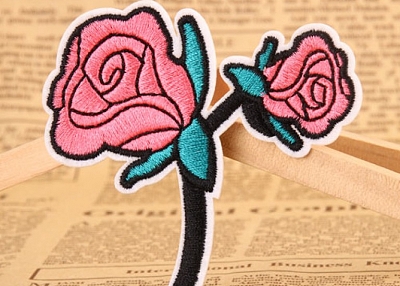  Rose Embroidered Patches