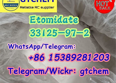 Research chemicals Etomidate powder for sale Cas 33125-97-2 strong effects supplier Telegram/Wickr: 