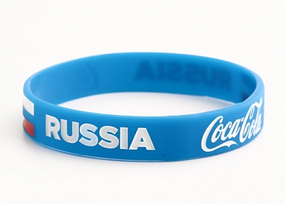 Coca cola and Russia wristbands