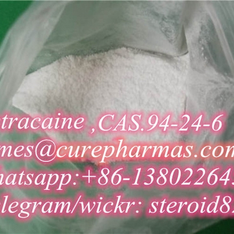 Tetracaine CAS 94-24-6 Local anesthetic raw powder Tetracaine hcl CAS.136-47-0 for Anti-Paining