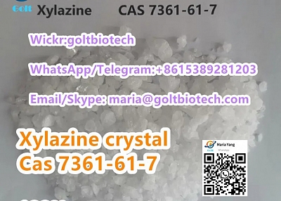 Pain killer Xylazine crystal powder China supplier Whatsapp +8615389281203