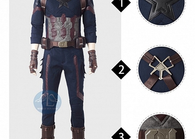 MANLUYUNXIAO Avengers Infinity War Captain America cosplay costume