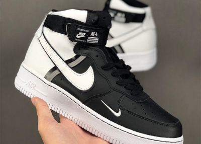 Nike Air Force 1 Mid 07 Le For Women/Men in Black