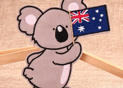 Australian Koala Custom Patches