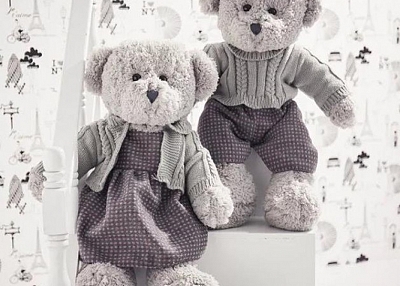   DRESSING COUPLE TEDDY BEAR