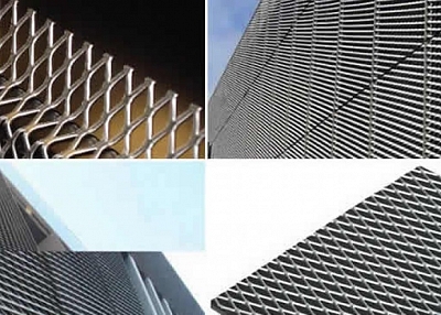 Decorative Expanded Metal Mesh For Architectural Cladding