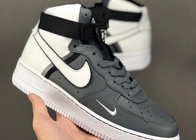 Nike Air Force 1 Shoes For Women/Men in Gray