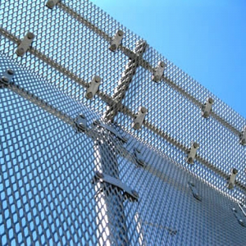 Expanded Metal Security Fence
