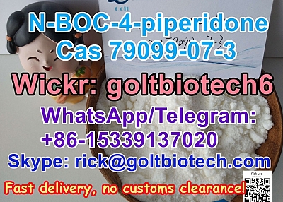 1-Boc-4-piperidone Cas 79099-07-3 100% safe to USA, Mexico Wickr me: goltbiotech6