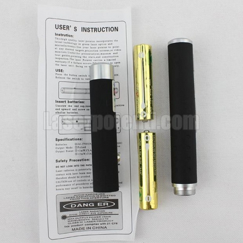 Il puntatore laser con l'esterno in metallo