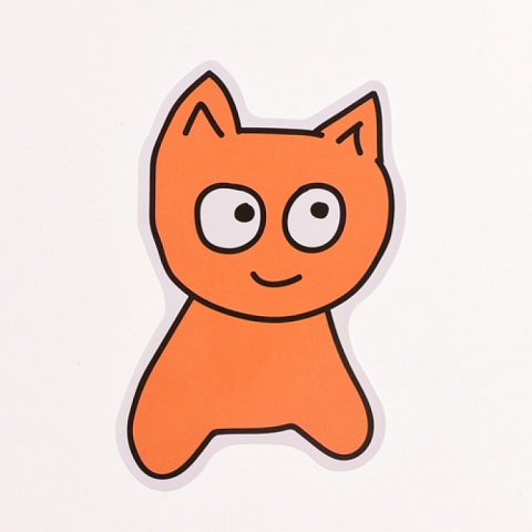 Custom Stickers No Minimum | Meow Die Cut Stickers | Customsticker.com ™