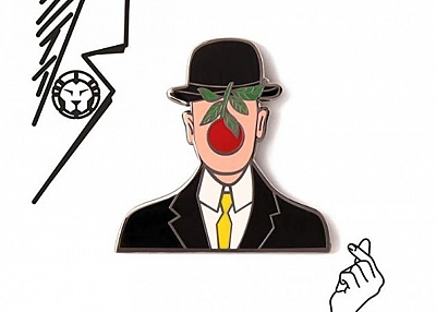 GS-JJ Cool Gentleman Custom Enamel Pins 1.5