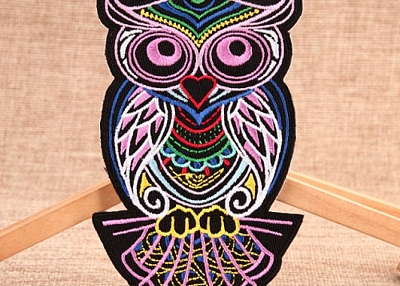 Owl Embroidered Patches No Minimum