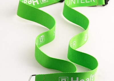 Volunteer Green Polyester Lanyards