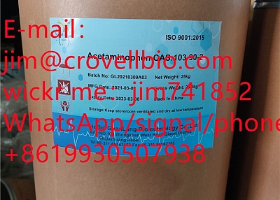 jim@crovellbio.com Acetaminophen CAS:103–90–2 Supplier,Factory supply.